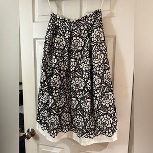 Floral midi skirt
